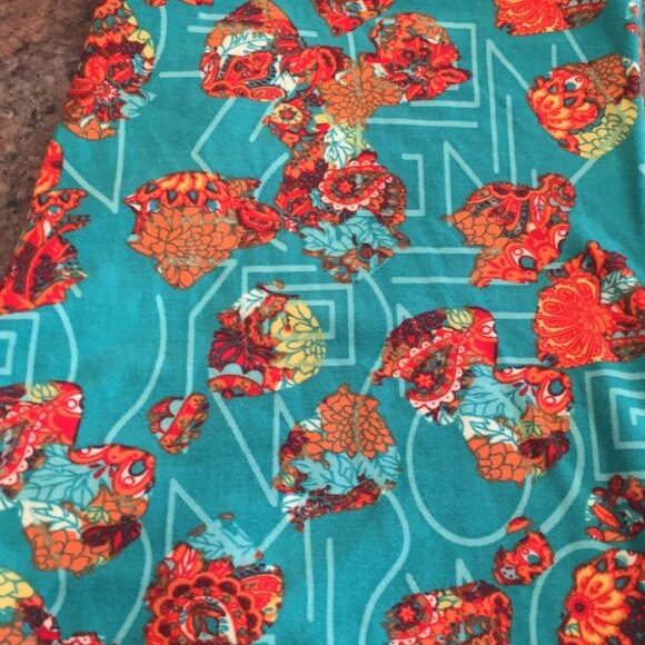 OS NWOT LuLaRoe Leggings F01 596 - Picture 2 of 3